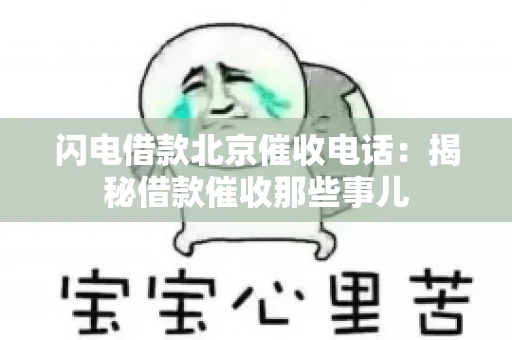 闪电借款北京催收电话：揭秘借款催收那些事儿
