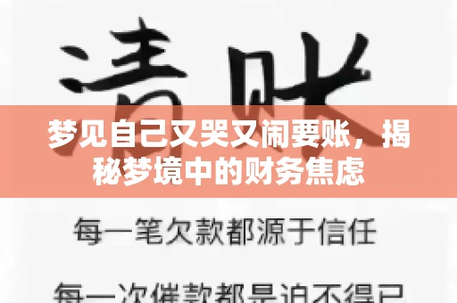 梦见自己又哭又闹要账，揭秘梦境中的财务焦虑