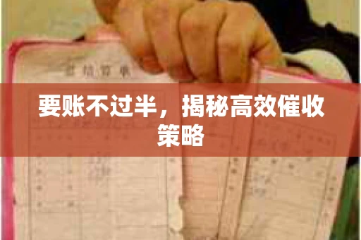 要账不过半，揭秘高效催收策略