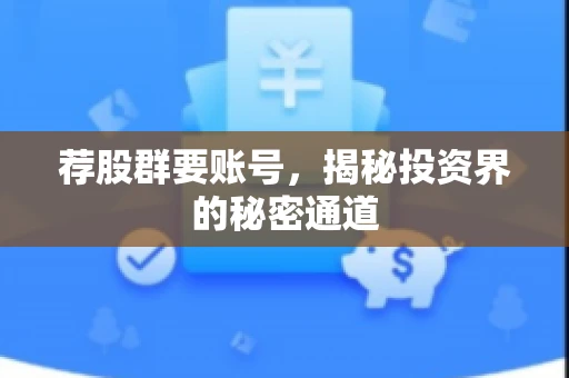 荐股群要账号，揭秘投资界的秘密通道