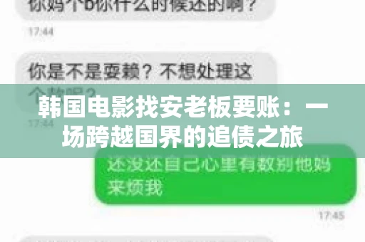 韩国电影找安老板要账:一场跨越国界的追债之旅 韩国电影找安老板要账:一场跨越国界的追债之旅