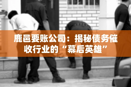 鹿邑要账公司:揭秘债务催收行业的“幕后英雄” 鹿邑要账公司:揭秘债务催收行业的“幕后英雄”