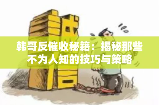 韩哥反催收秘籍：揭秘那些不为人知的技巧与策略